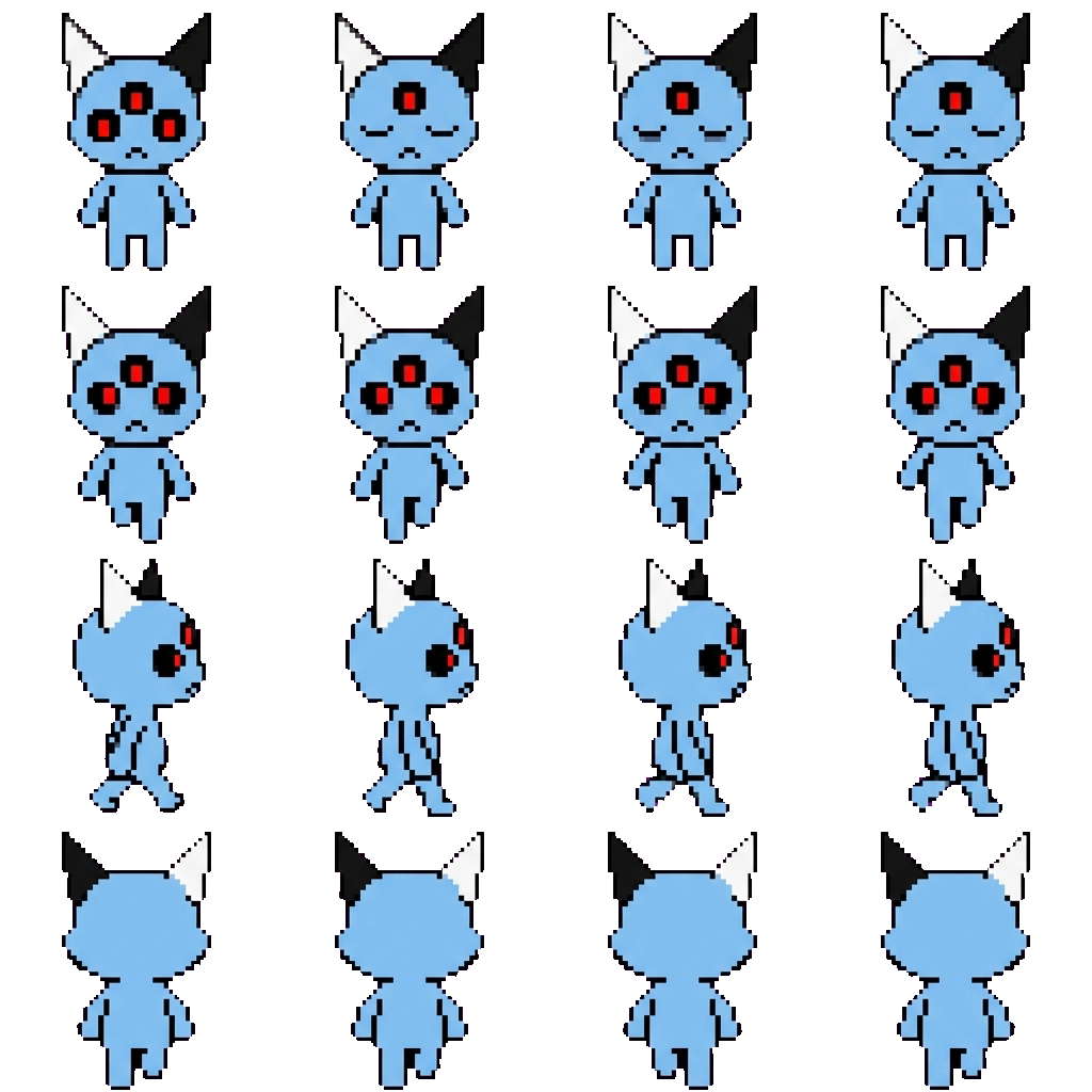 Toatada movement sprite