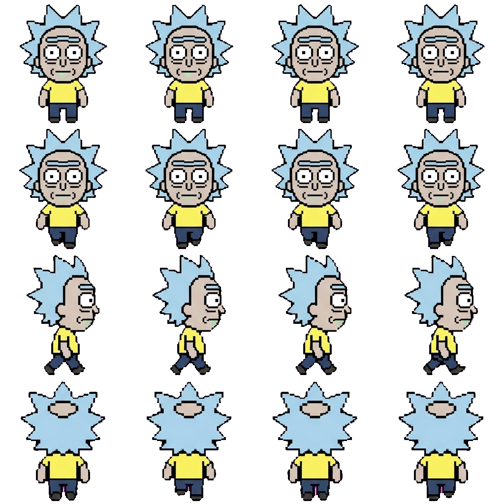Slow rick movement sprite