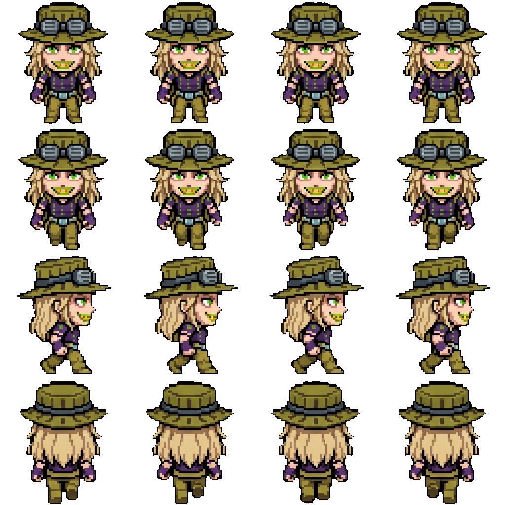 Gyro Zeppeli movement sprite