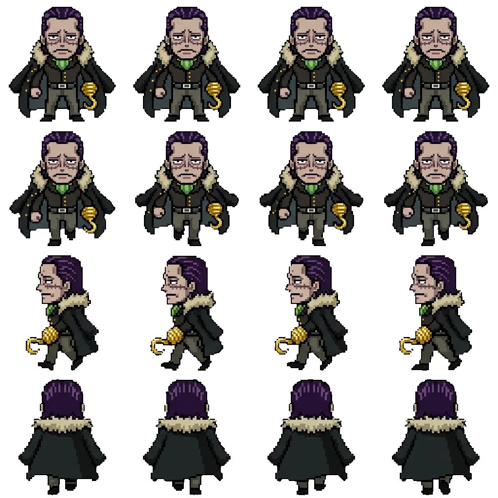 Crocodile movement sprite