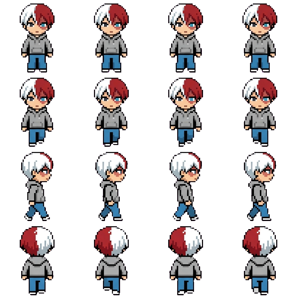 Shoto todoroki movement sprite