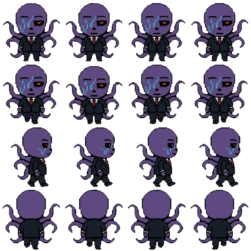 Nightmare sans movement sprite