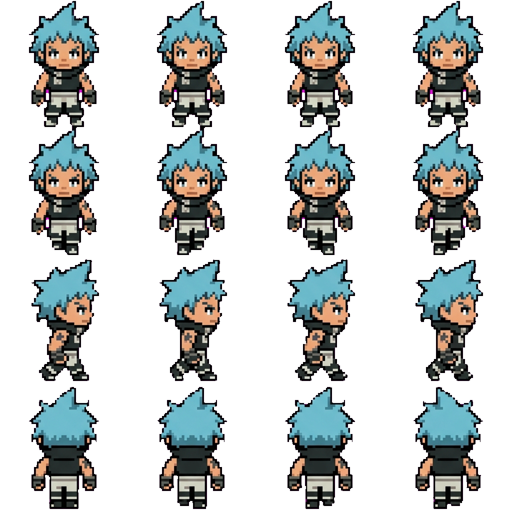 Black star movement sprite