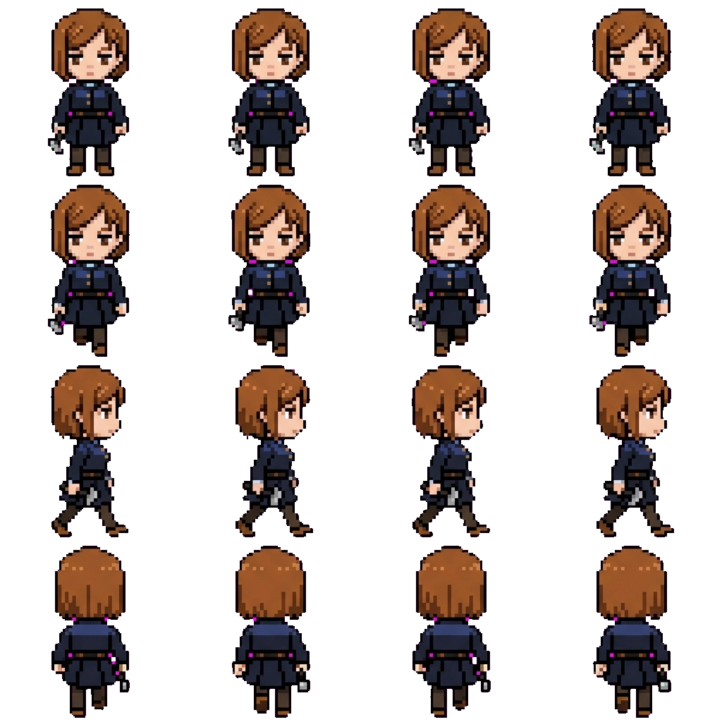 Nobara Kugisaki movement sprite