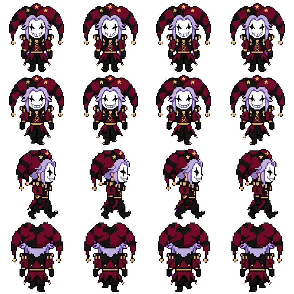 Pierrot movement sprite