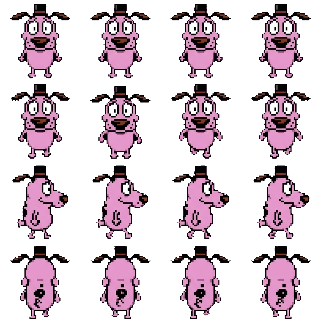 Courage movement sprite