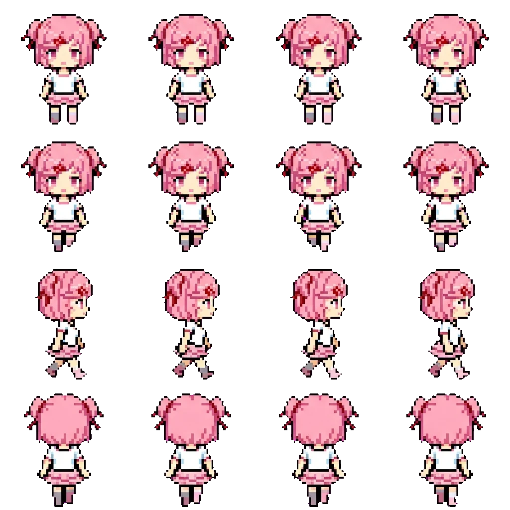 Natsuki movement sprite