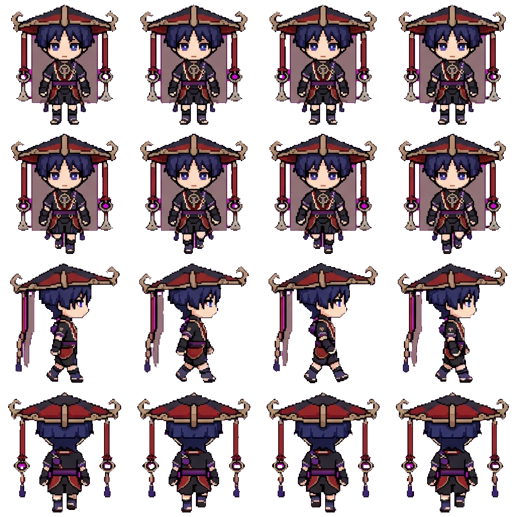 Скарамучча movement sprite