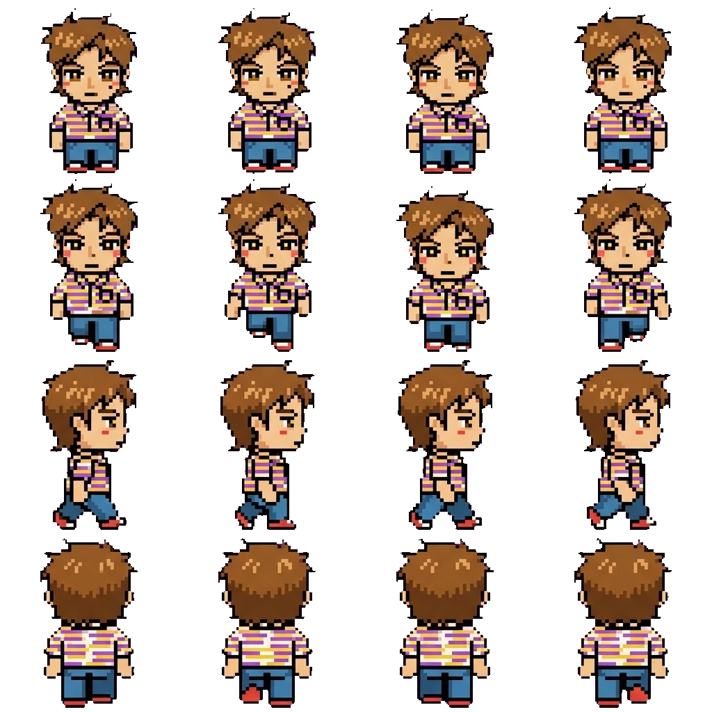 Steve Harrington movement sprite