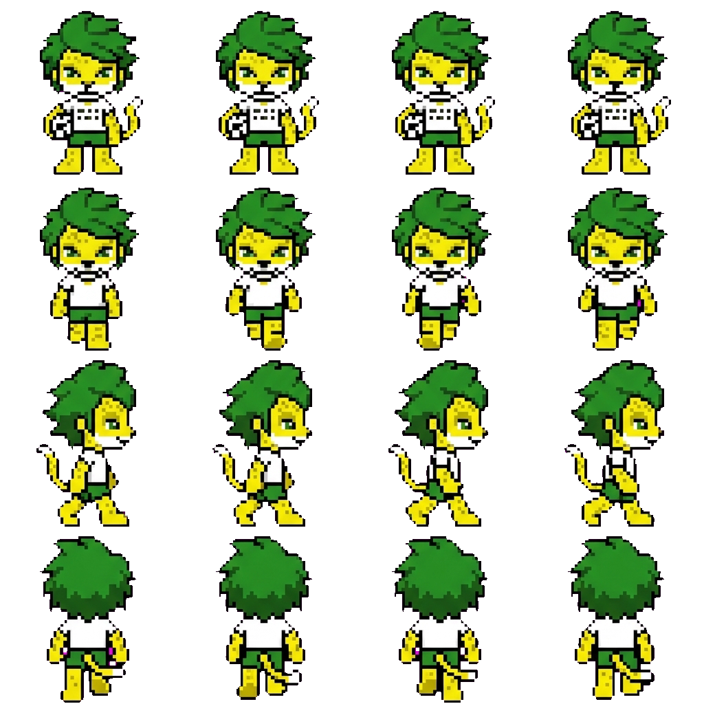 Zakumi movement sprite