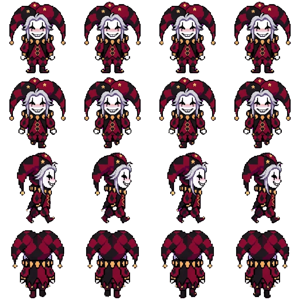 Pierrot movement sprite