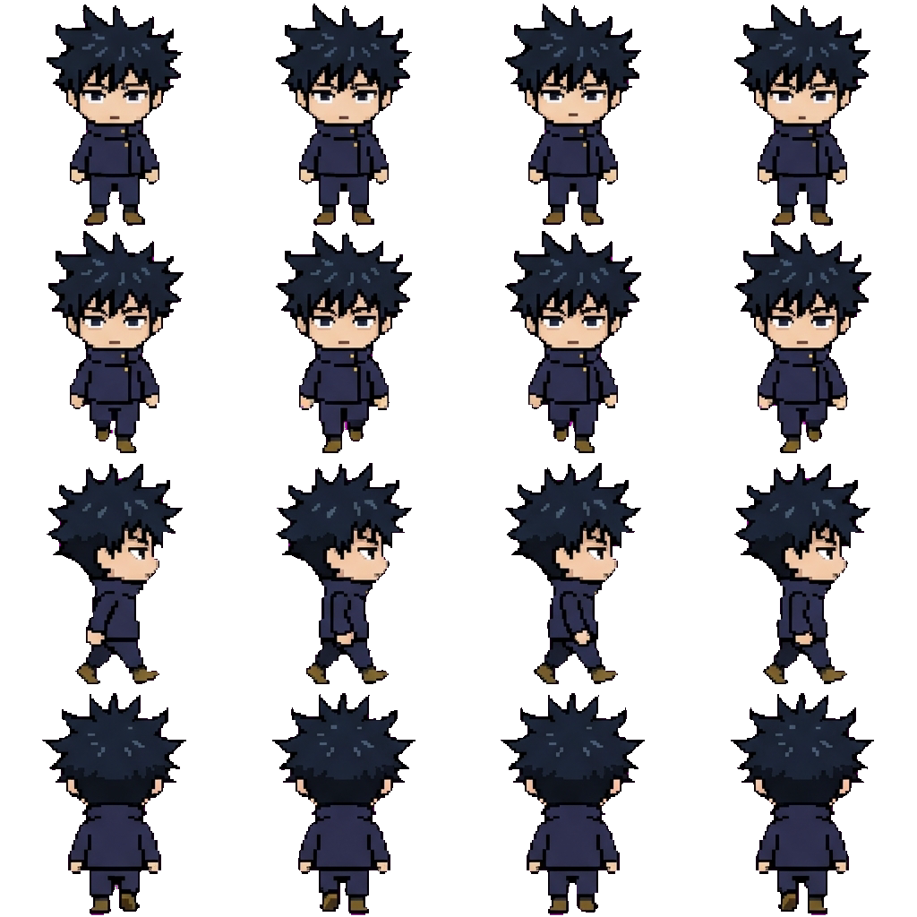 Megumi Fushiguro movement sprite