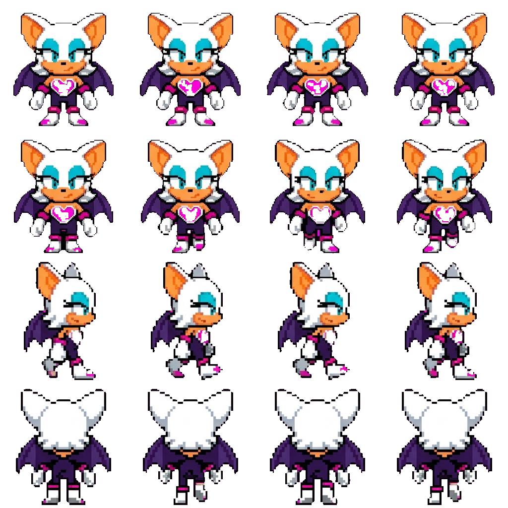 Rouge movement sprite