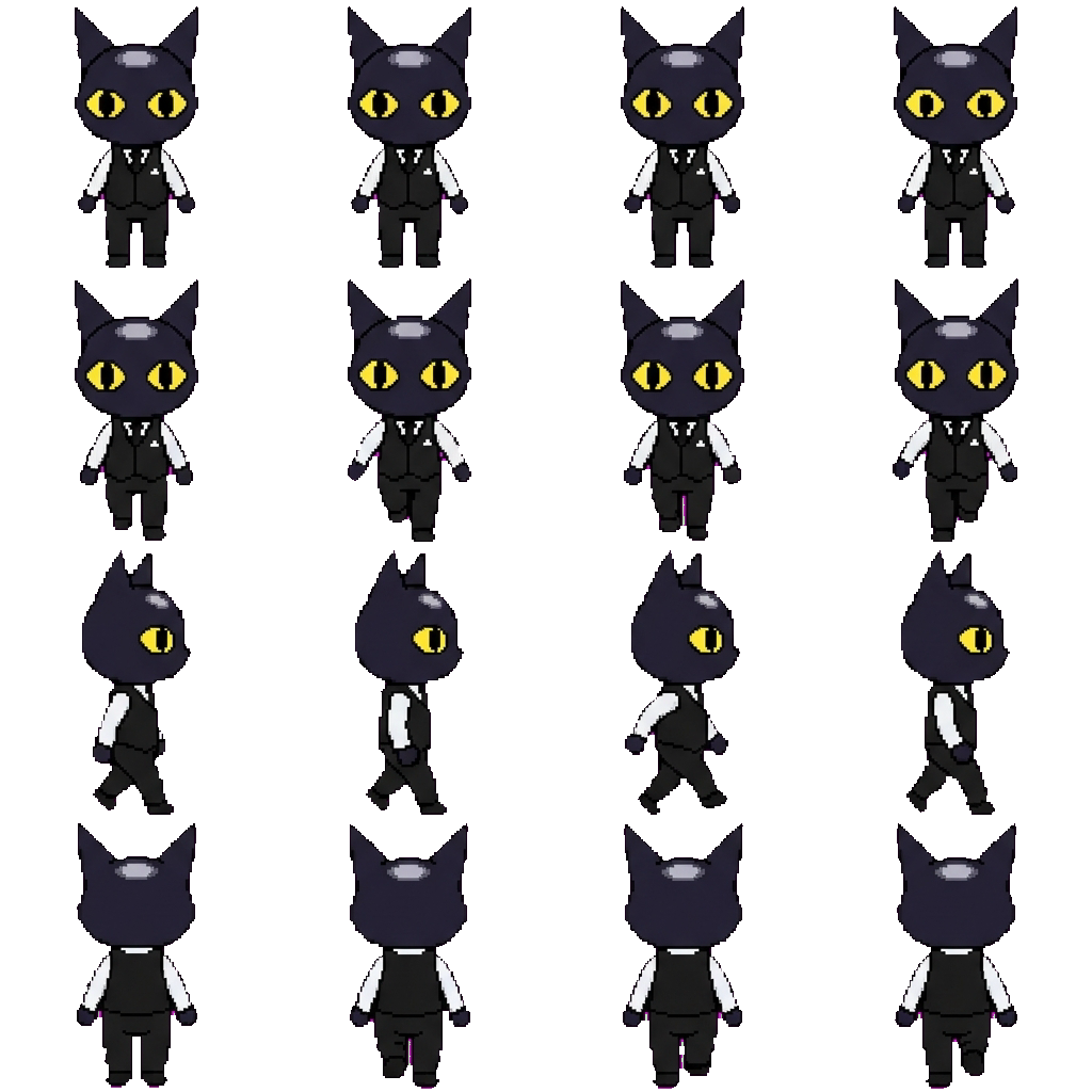 Secret agent movement sprite
