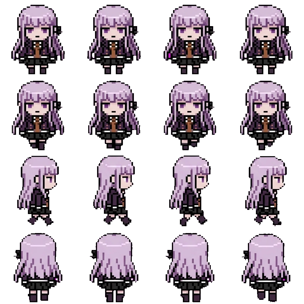Kyoko Kirigiri movement sprite
