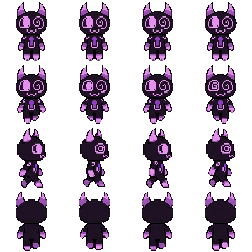 Spiralik movement sprite