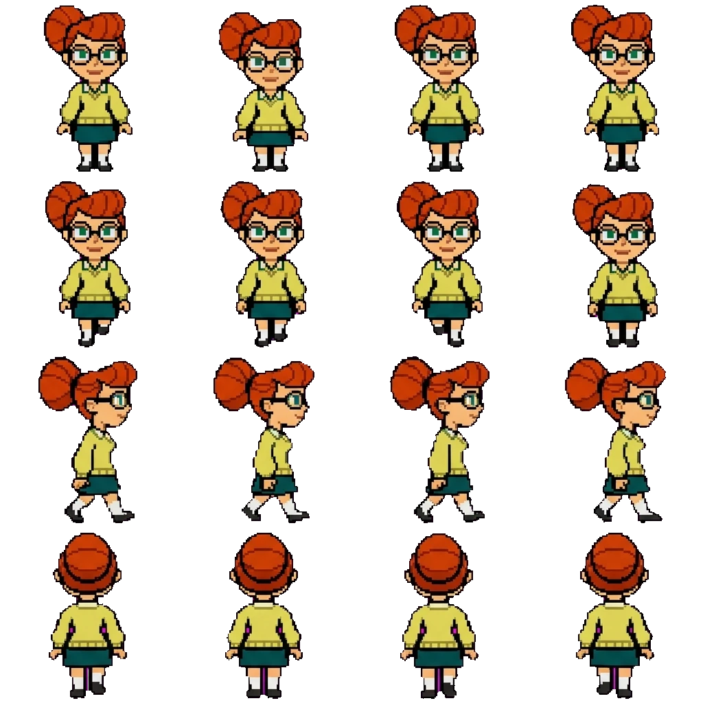 Scarlett movement sprite