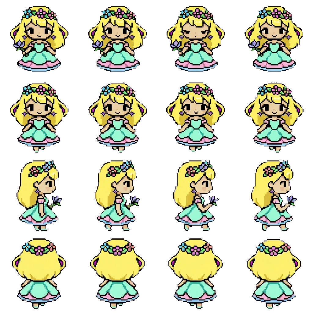 Flower movement sprite