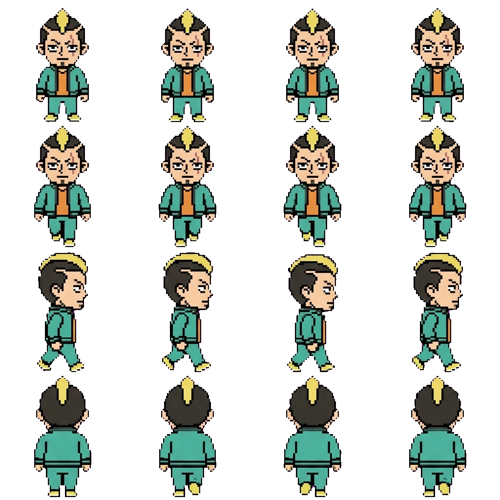 Nendou Riki movement sprite