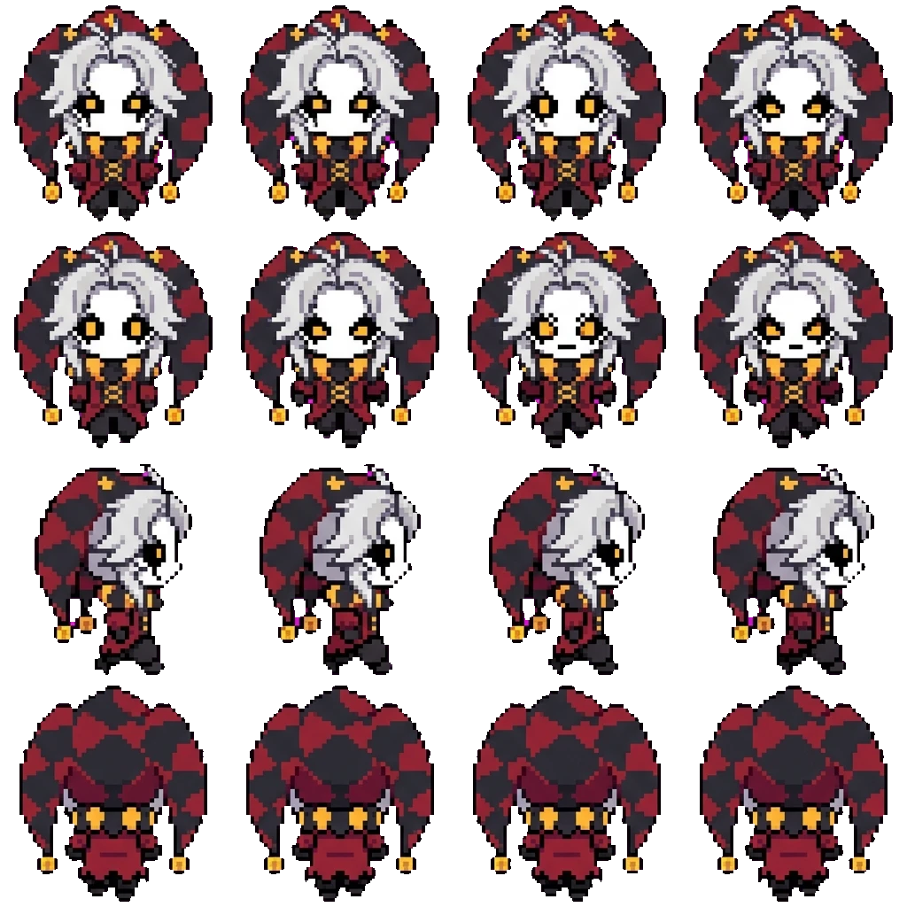 Pierrot movement sprite