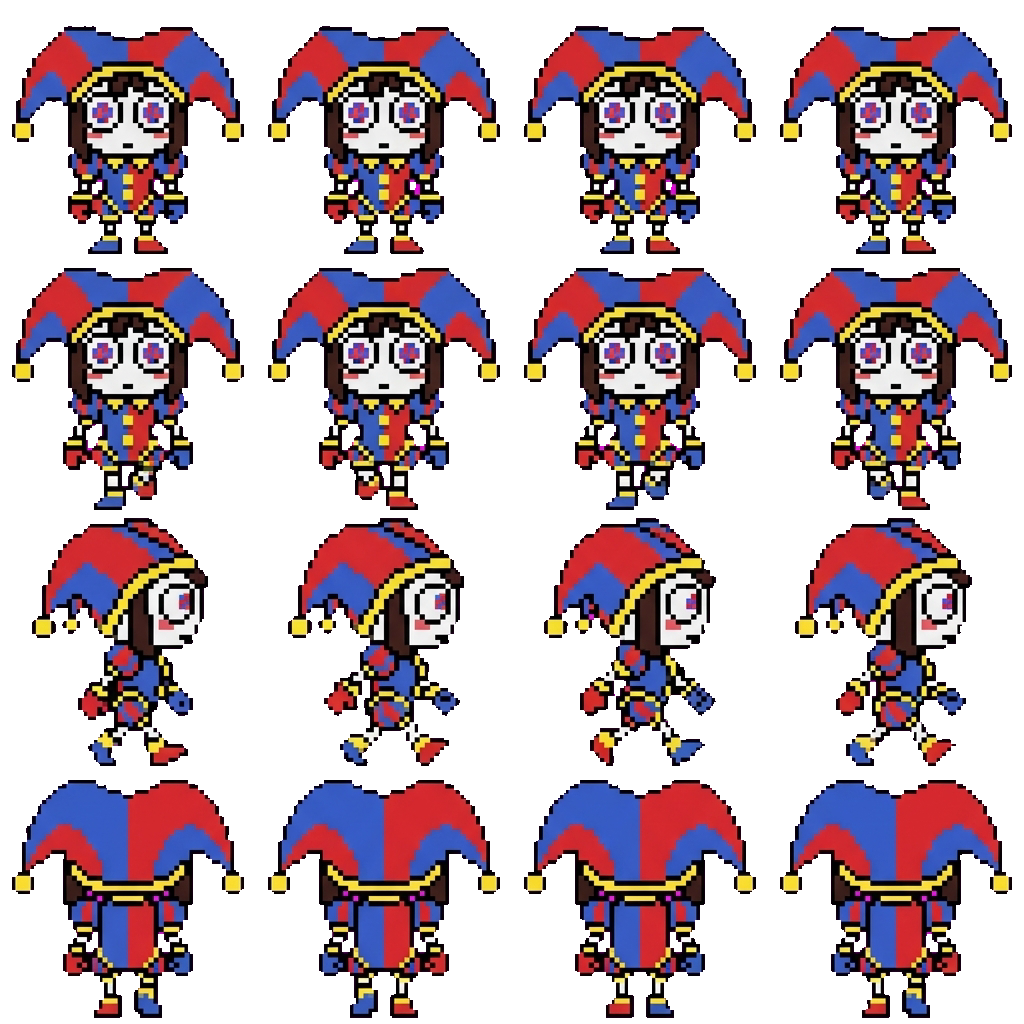 Pomni movement sprite