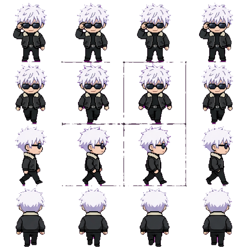 Satoru Gojo movement sprite