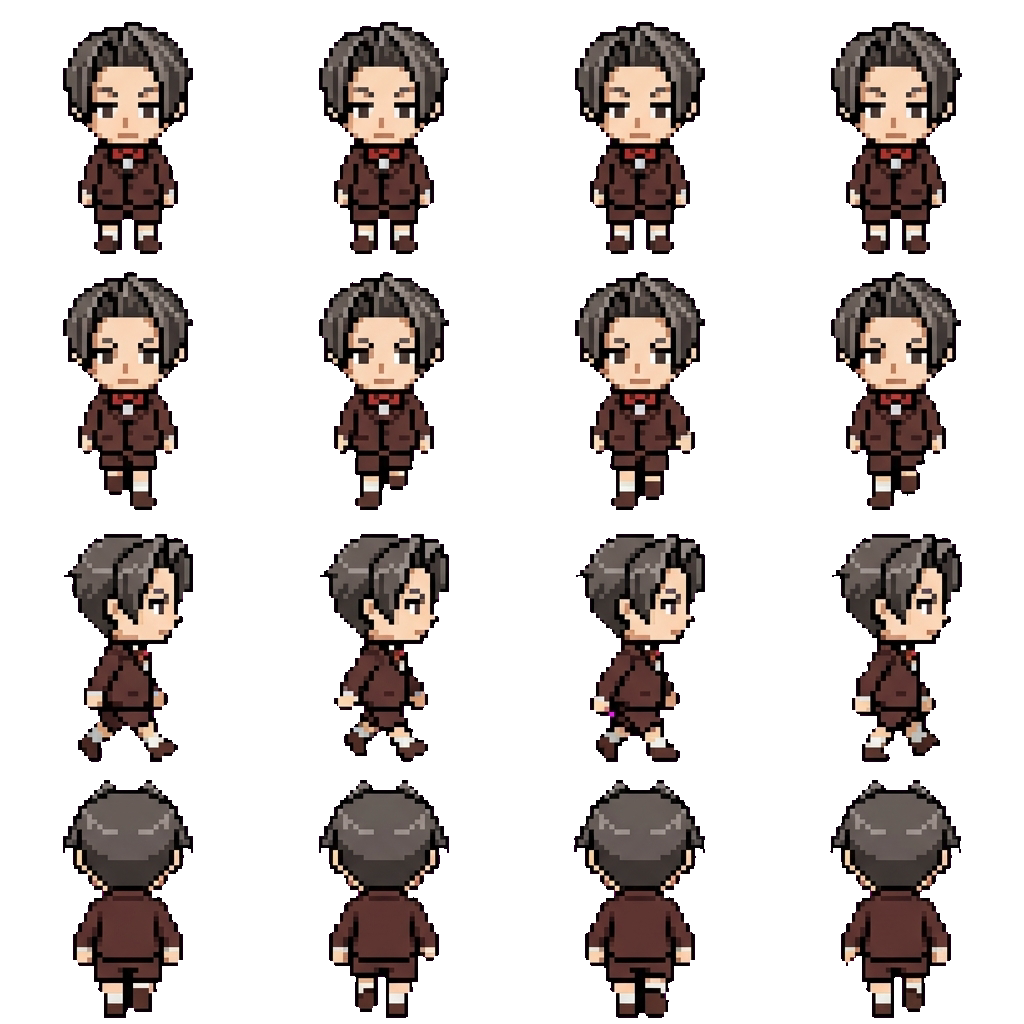 Miles Edgeworth movement sprite