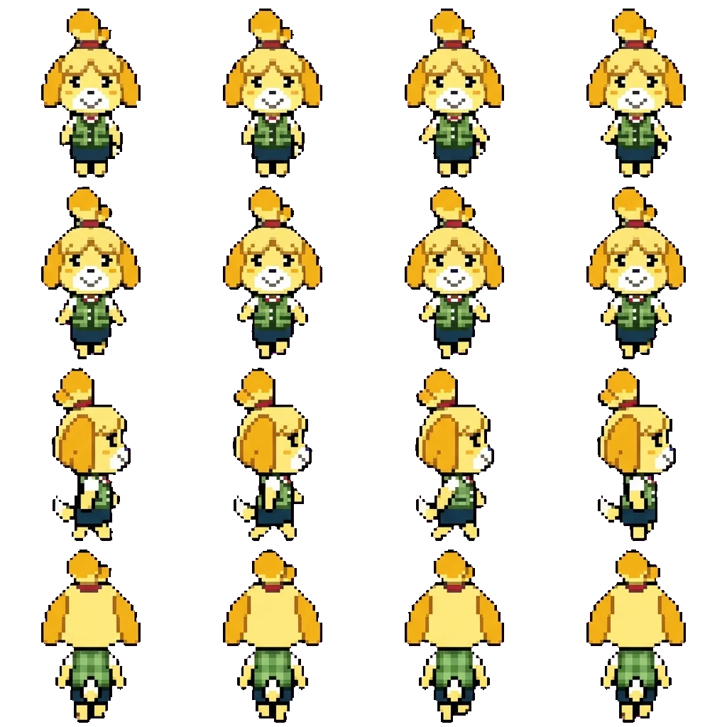 Isabelle movement sprite