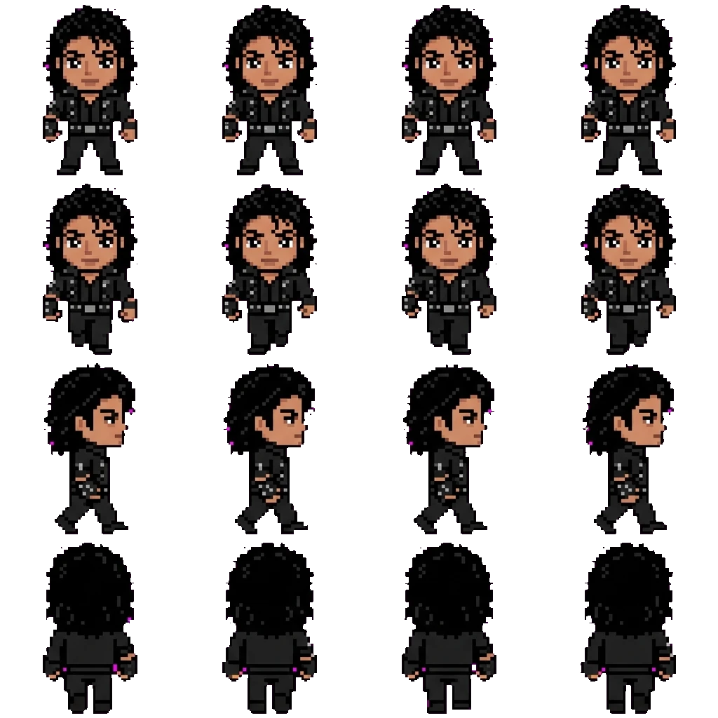 Michael Jackson movement sprite
