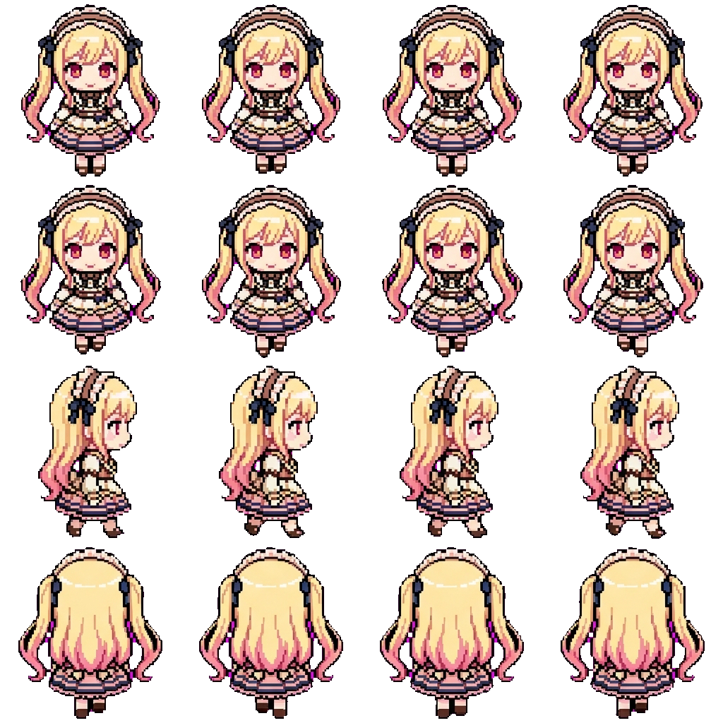 Saki Tenma movement sprite