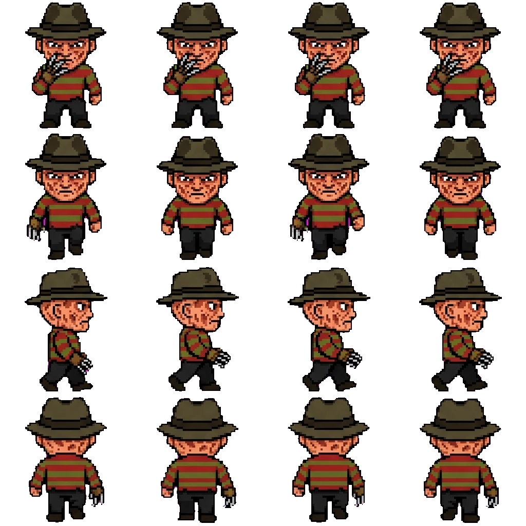 Freddy Krueger movement sprite