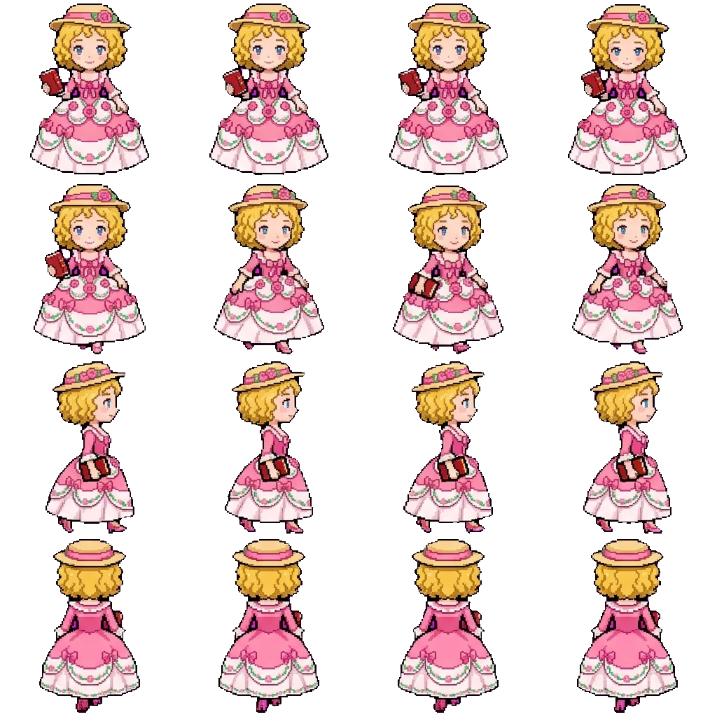 Lady Marget movement sprite