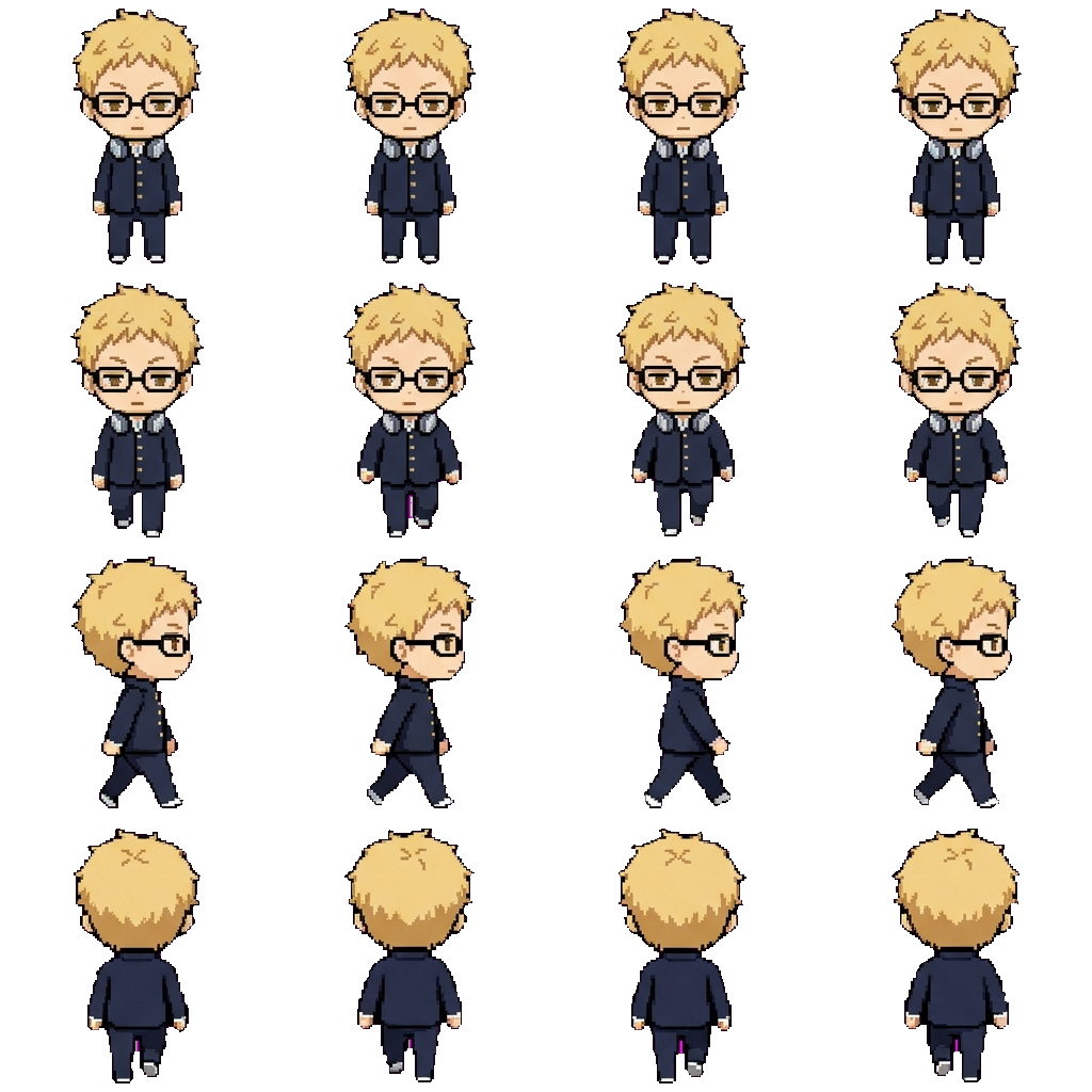 Tsukishima Kei movement sprite