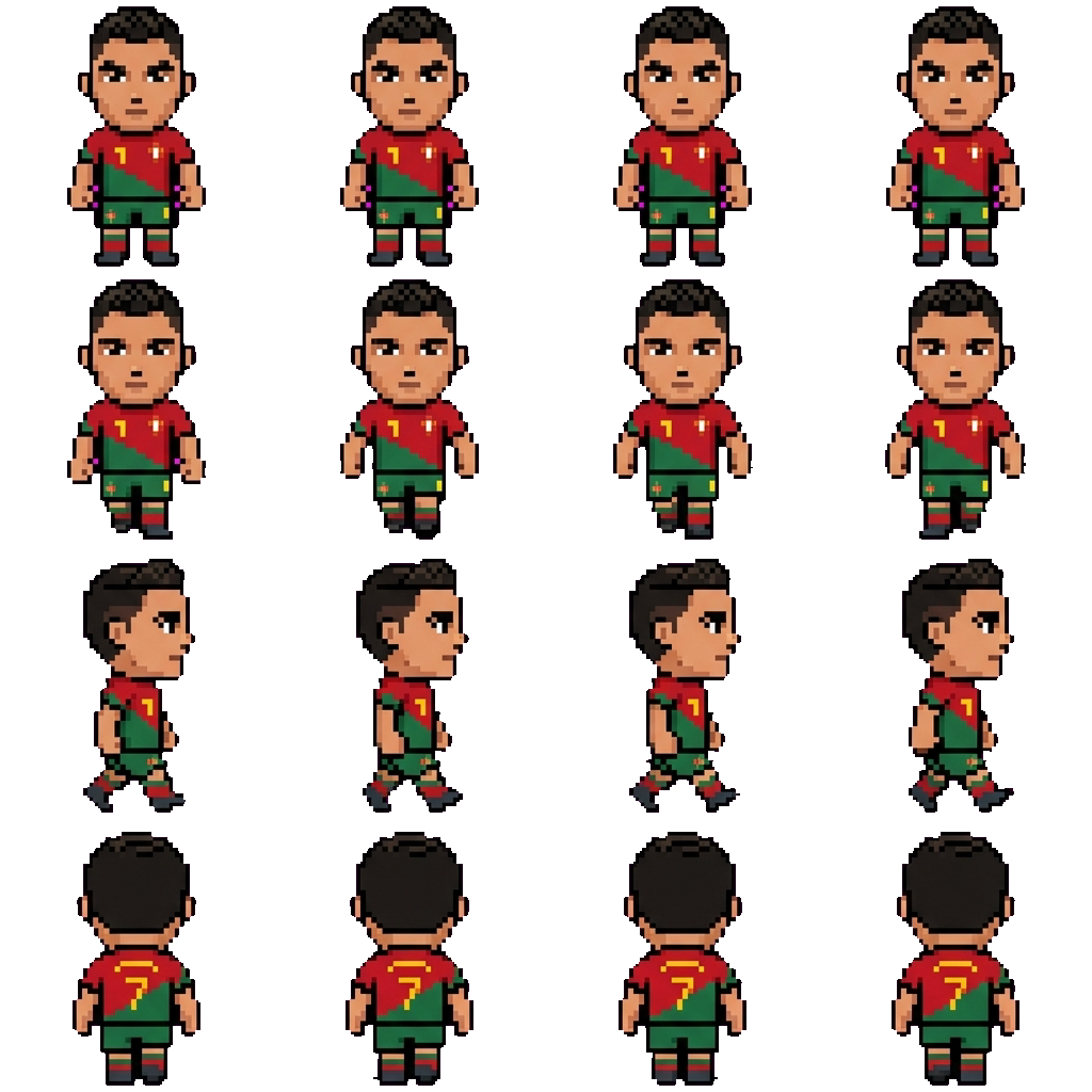 Cristiano Ronaldo movement sprite