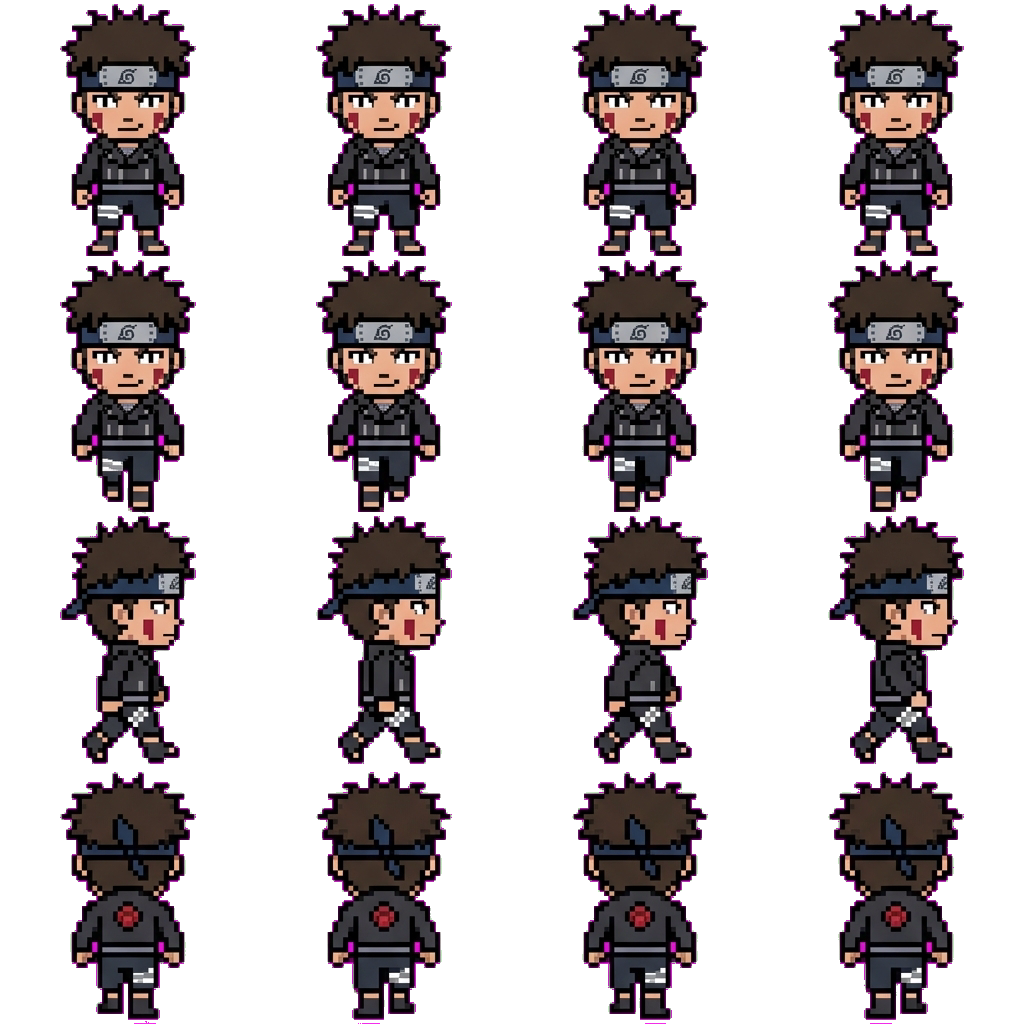Inuzuka Kiba movement sprite