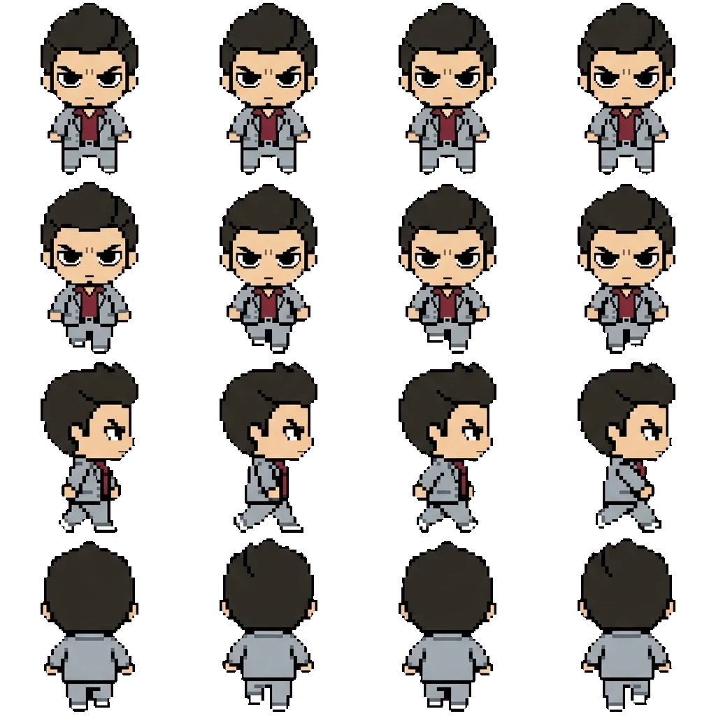 Kazuma Kiryu movement sprite