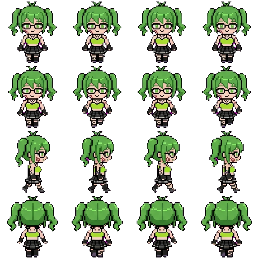 Yuna movement sprite
