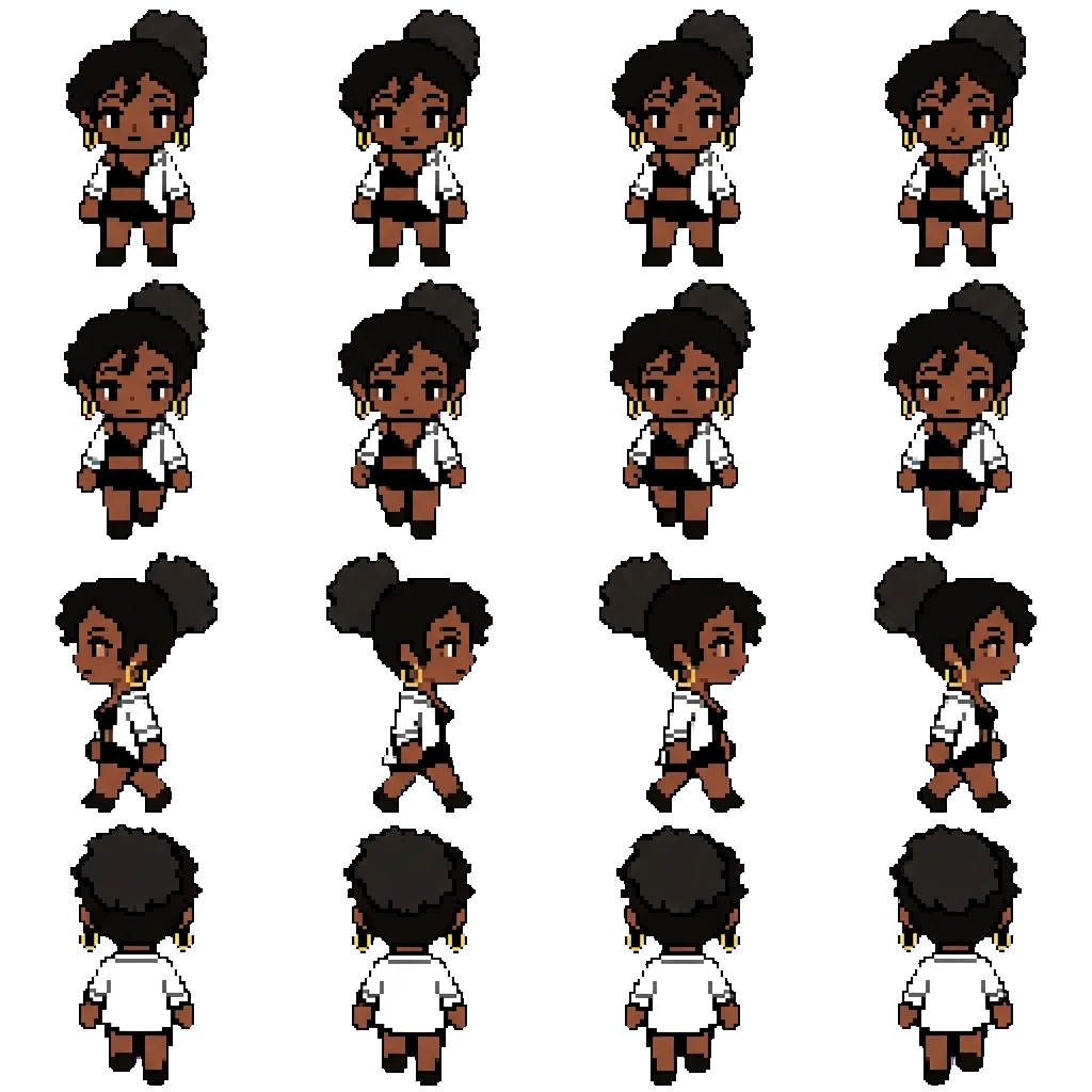 Beatriz movement sprite