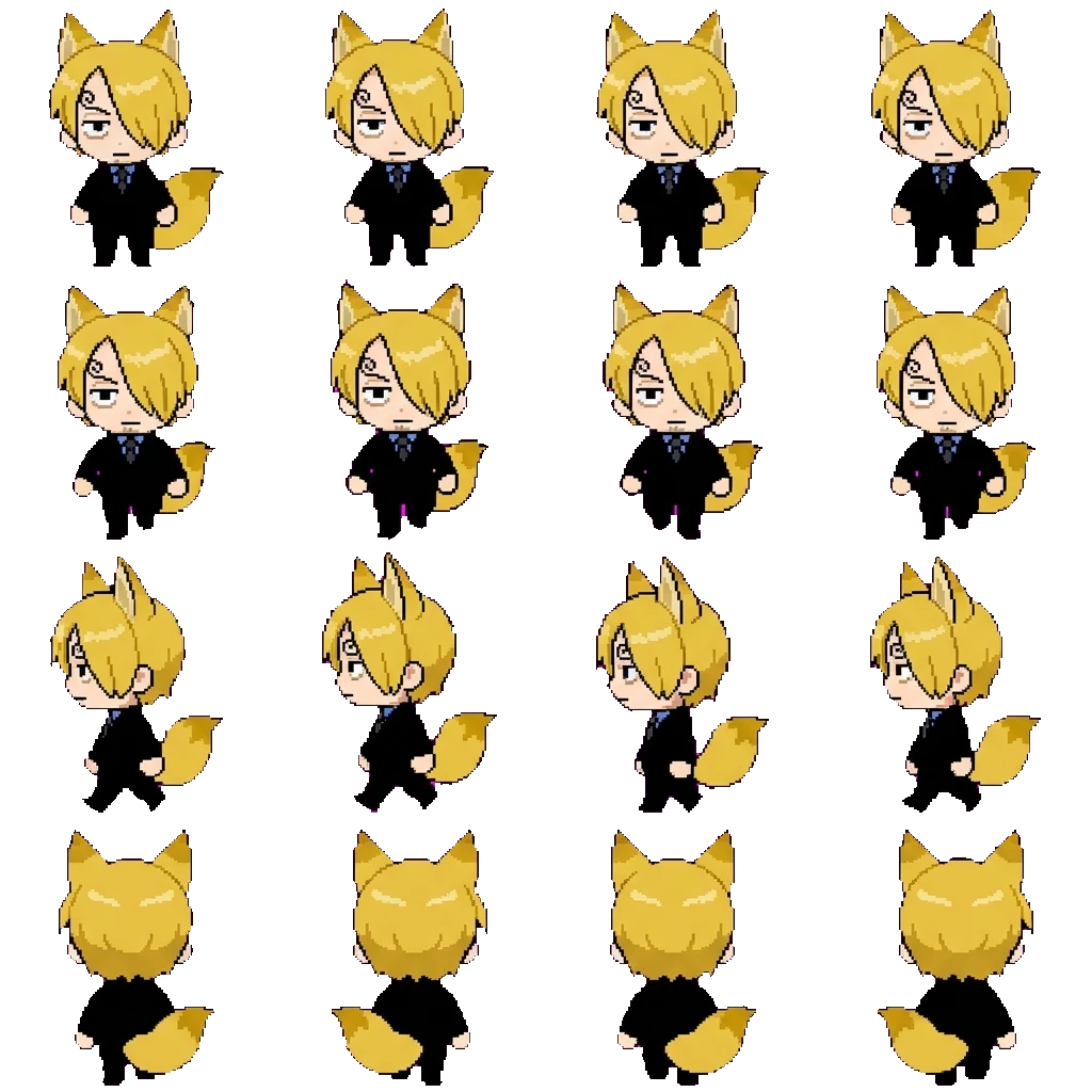 Vinsmoke Sanji movement sprite