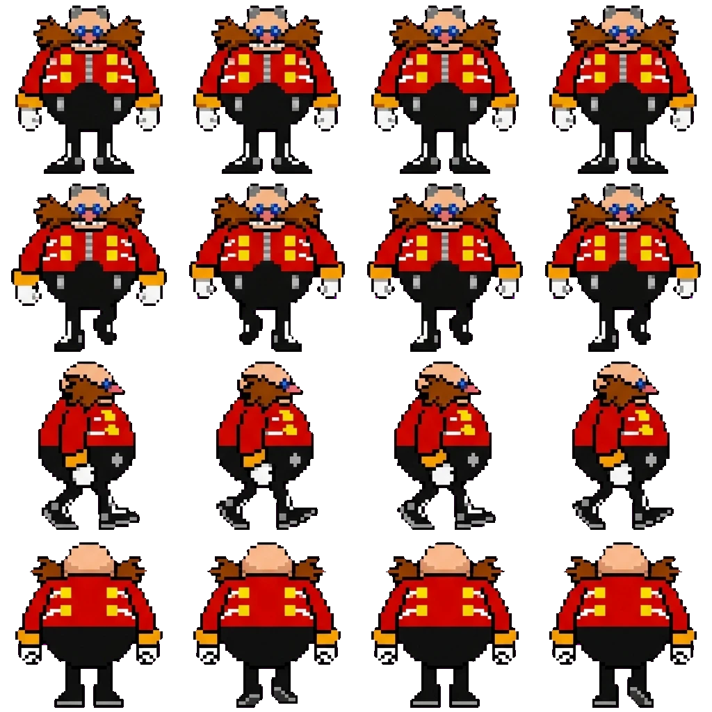 Ivo Eggman Robotnik movement sprite