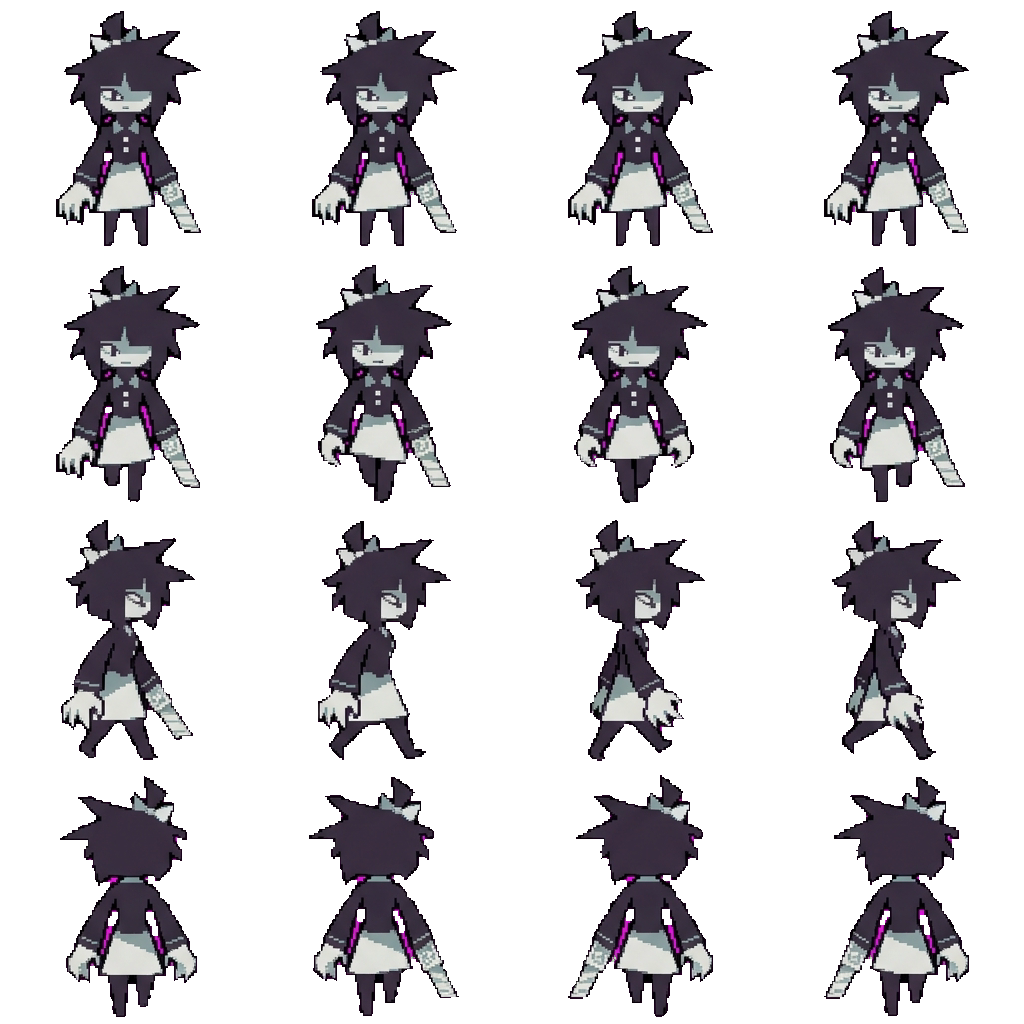 Miss Bloomie movement sprite