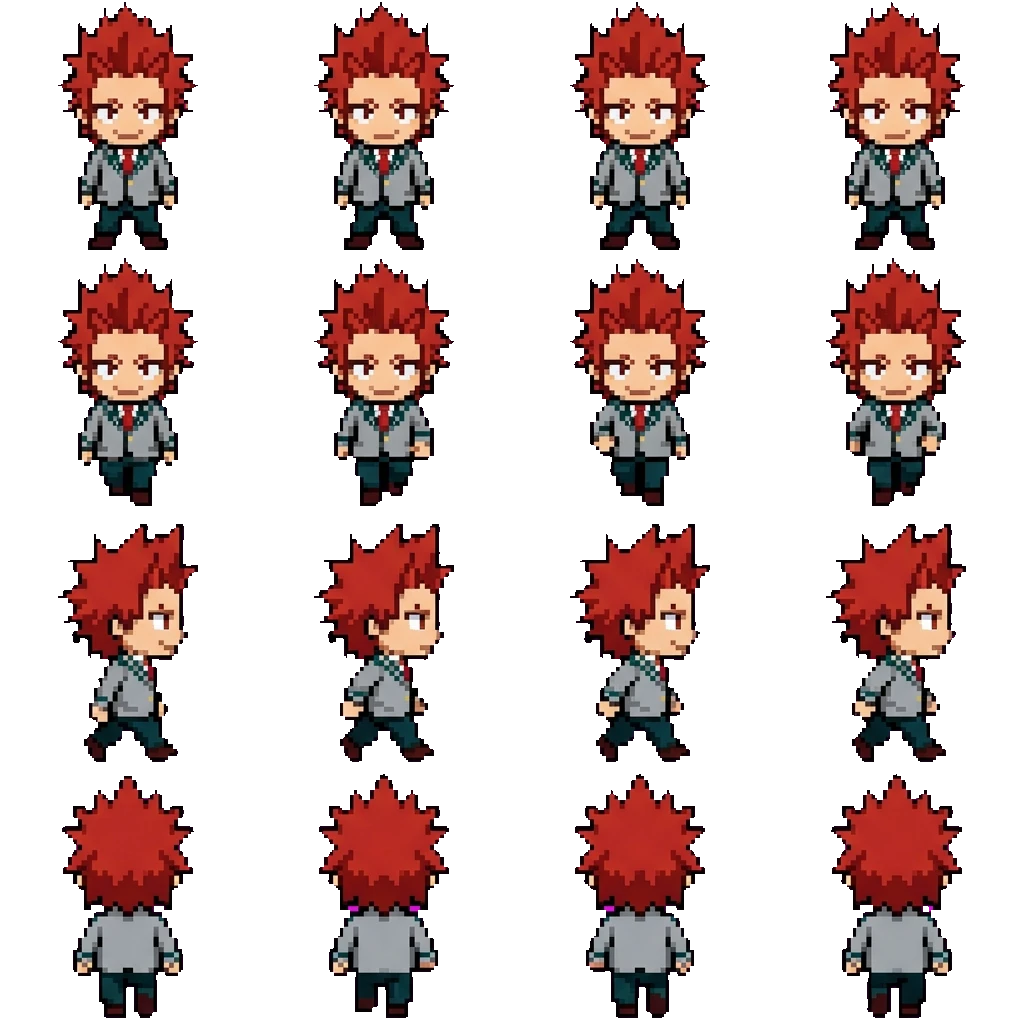 Eijiro Kirishima movement sprite