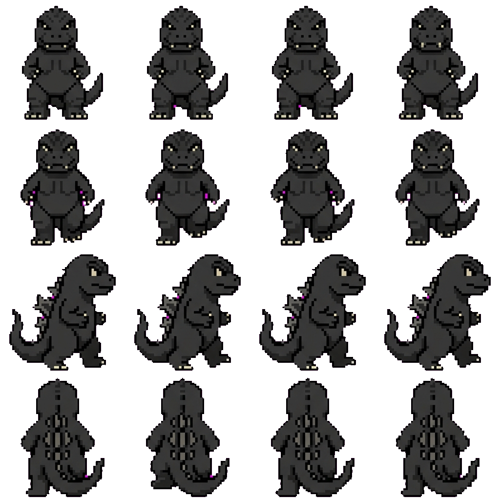 Godzilla movement sprite