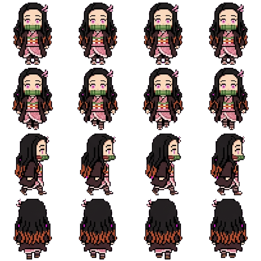 Nezuko Kamado movement sprite