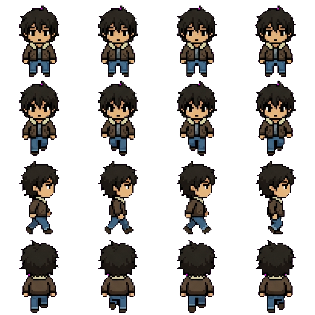 Nico Di Angelo movement sprite