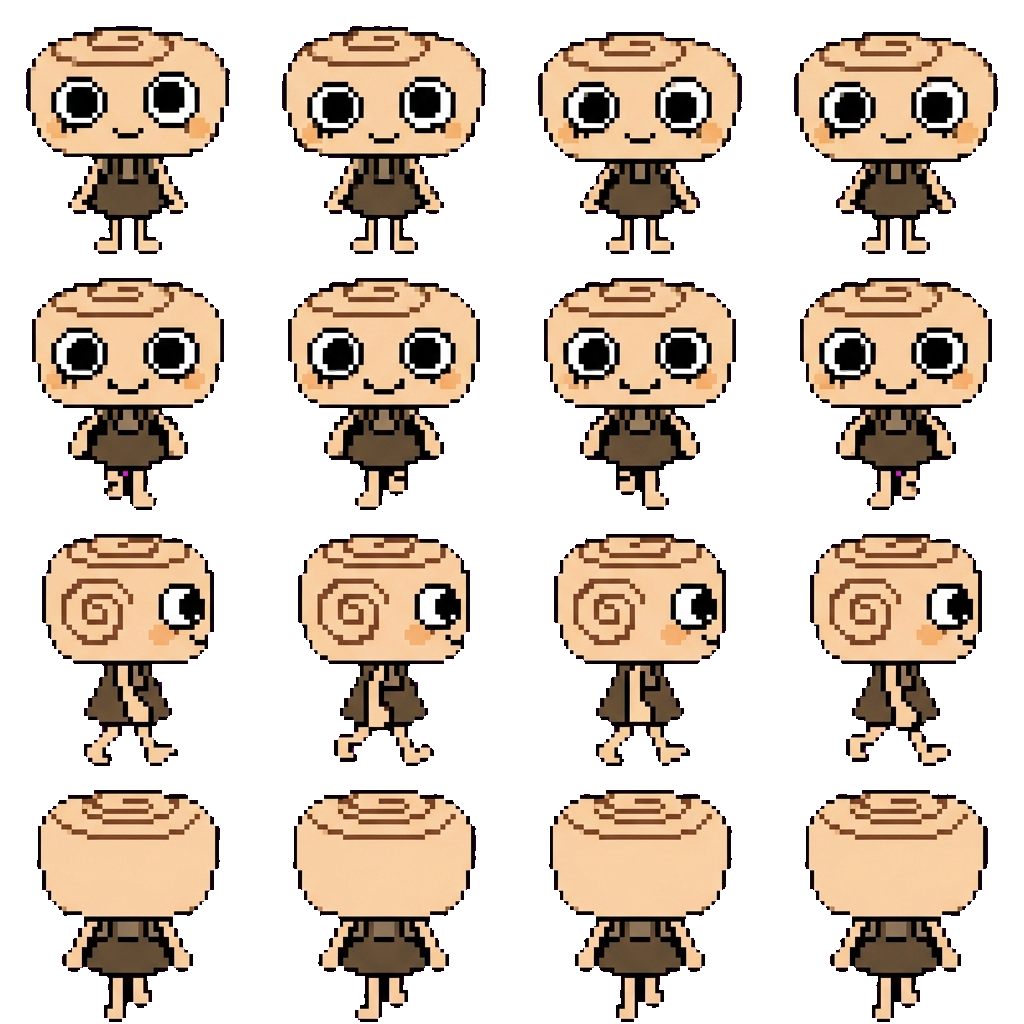 Shelly movement sprite