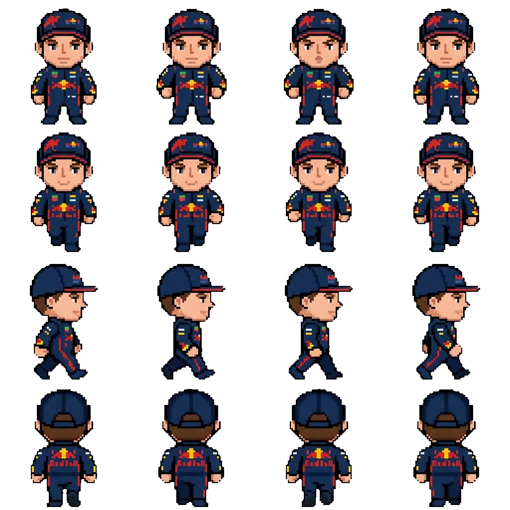 Max Verstappen movement sprite