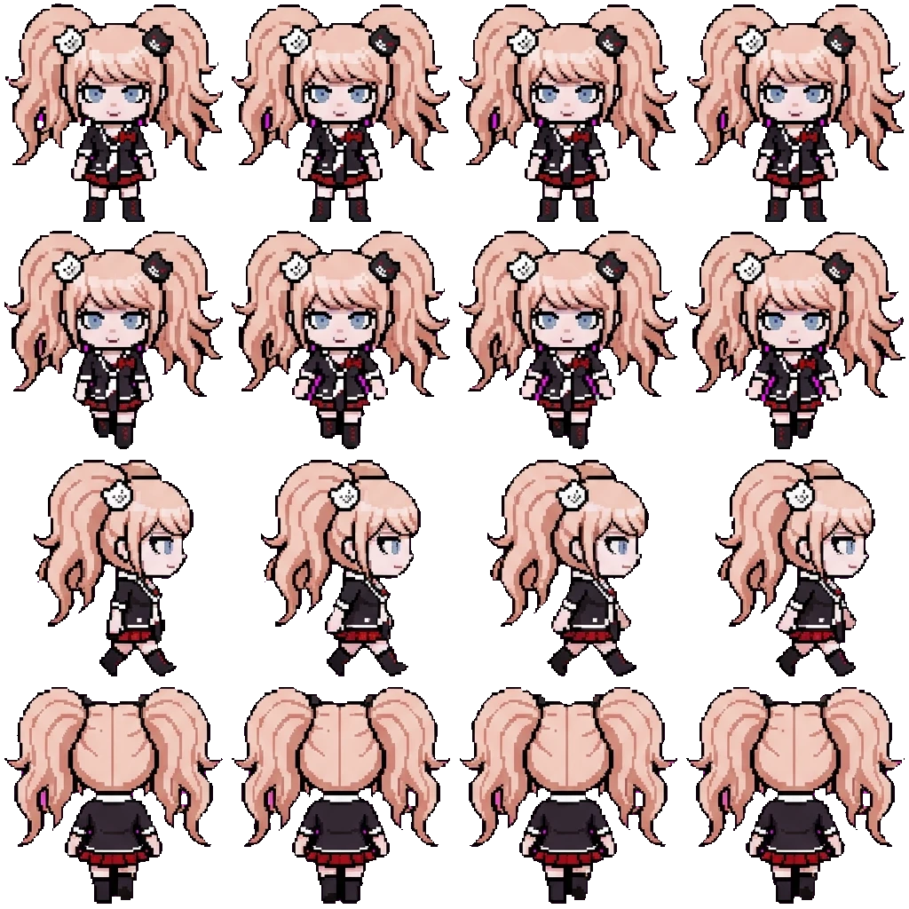 junko enoshima movement sprite