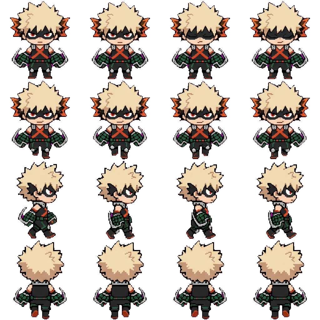 Katsuki Bakugou movement sprite