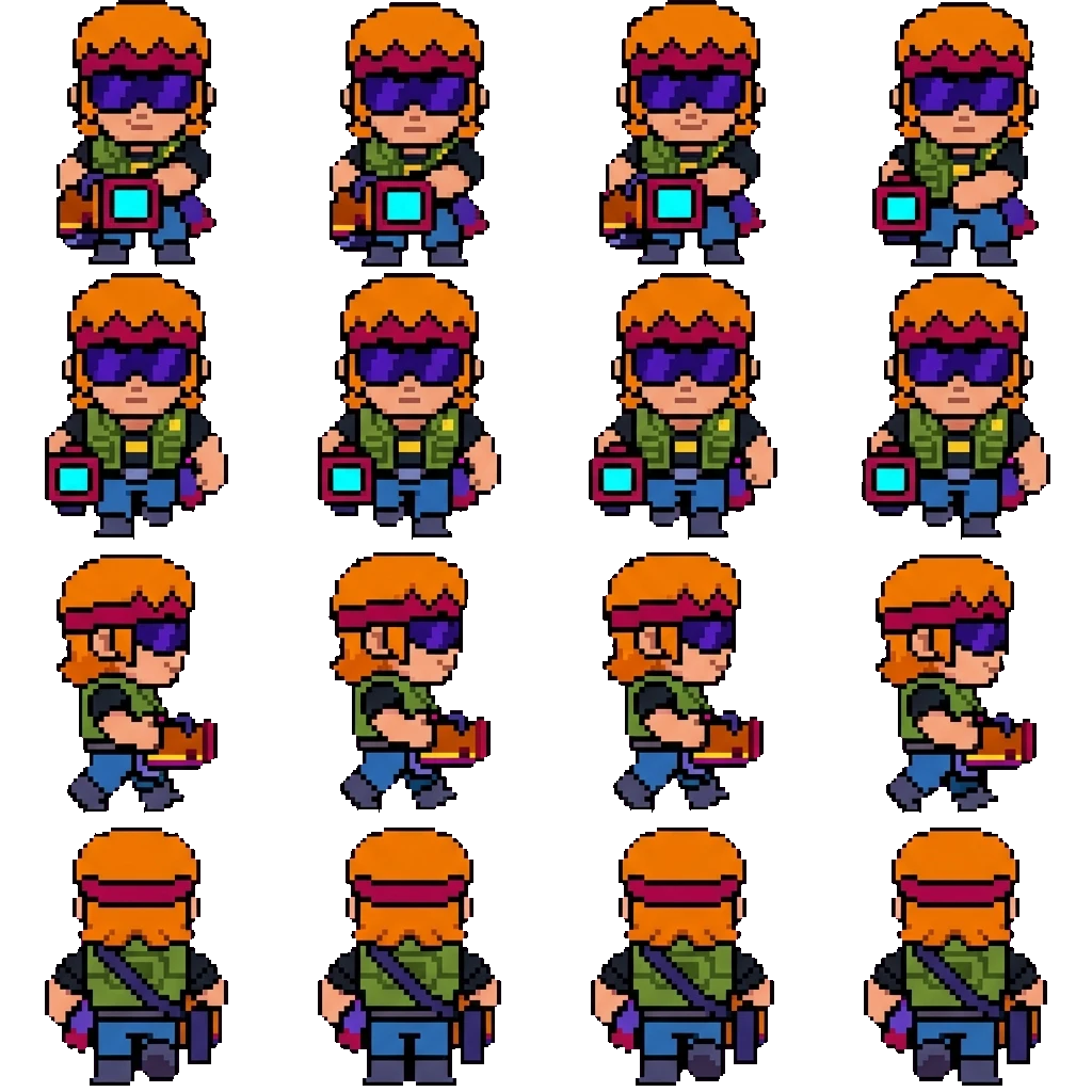 Buster movement sprite